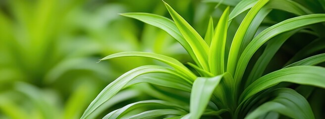 Obraz premium Lush Green Plant Leaves Vibrant Nature Background