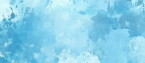 Abstract cerulean blue watercolor wash texture background wallpaper. Copy space, cold ice color...