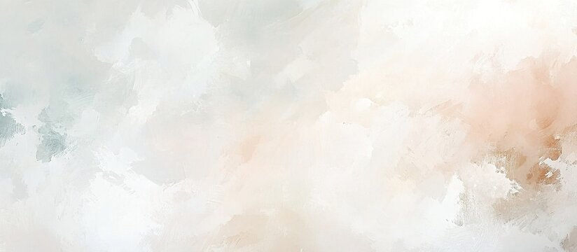 Abstract white gray paint brush stroke texture background wallpaper. Contemporary art painting, textured neutral color backdrop with copy space