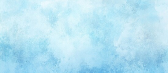 Abstract cerulean blue watercolor wash texture background wallpaper. Copy space, cold ice color art, contemporary artistic backdrop
