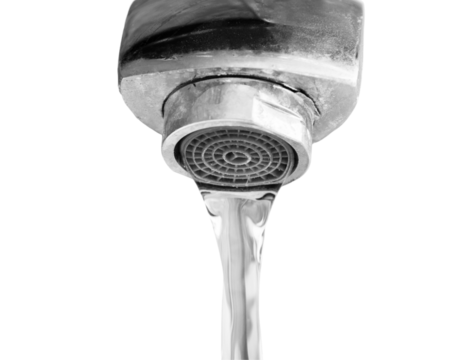 Water tap with the water