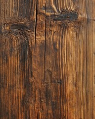 Close Up Of A Rustic Wooden Panel Displaying Textured Wood Grain In Vertical Format