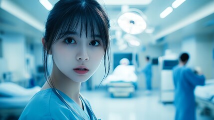 Young doctor in hospital