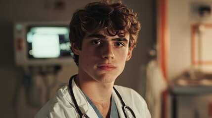 Young doctor in hospital