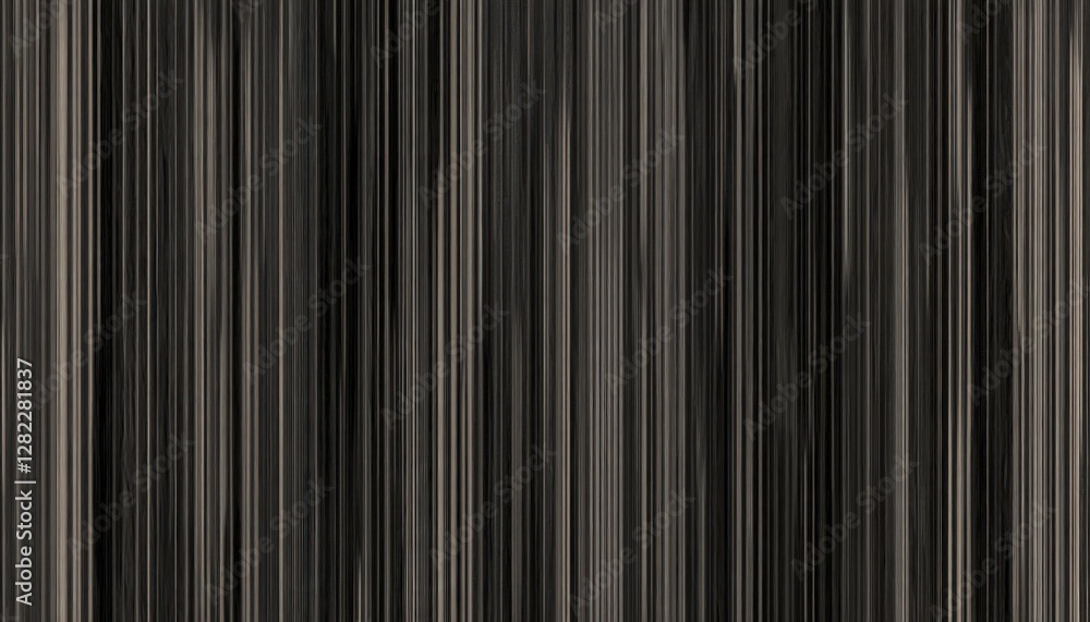 Aufkleber Vertical Dark Grey Textured Line Pattern with Variable Width for Background Use