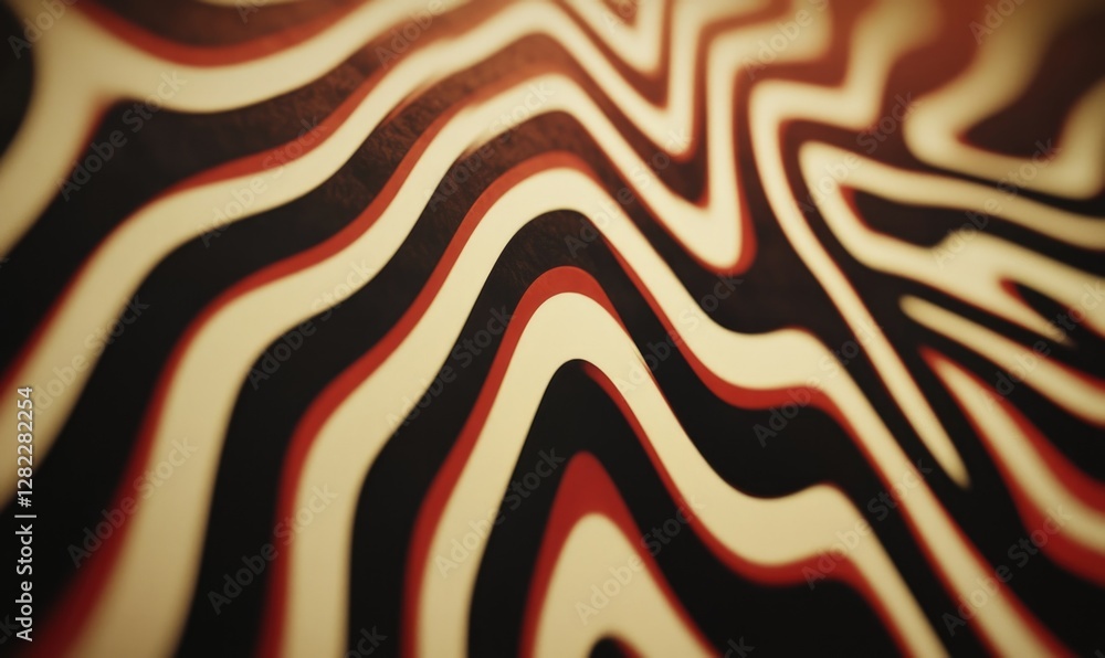 Poster a zebra print pattern is shown in a close up