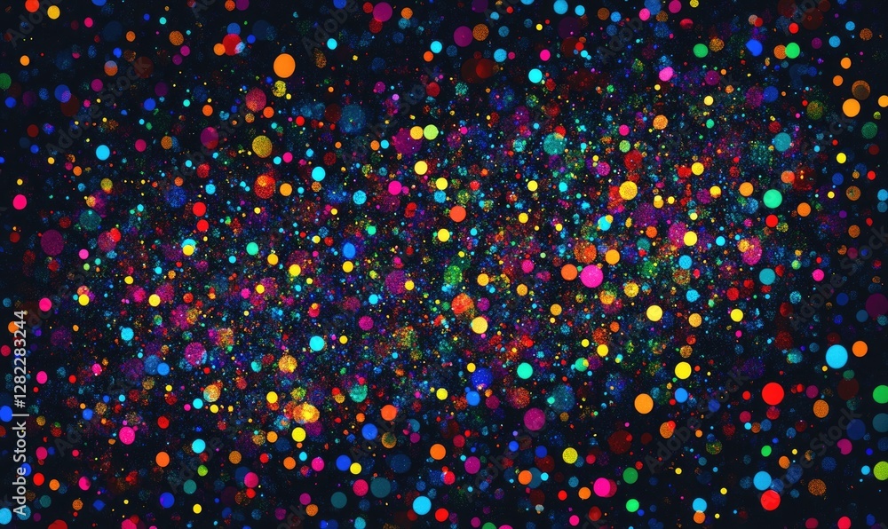 Poster a colorful background with many small dots