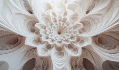 A white flower with a hole in the center