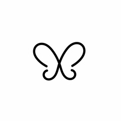 Obraz premium butterfly line art sketch, butterfly illustration template.