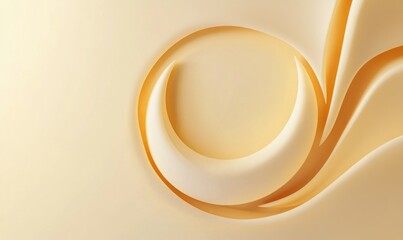 A yellow background with a curved line that looks like a wave