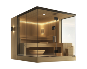 Modern Wooden Sauna for Wellness and Relaxation
