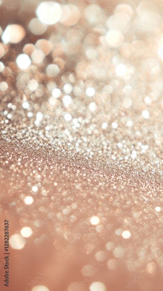 Poster abstract golden glitter background with bokeh effect and sparkles shimmering light festive decorativ