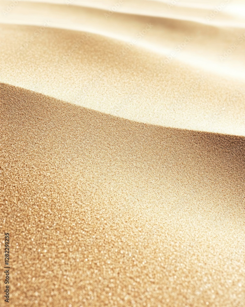 Aufkleber close up of golden sand dunes showing texture and abstract forms under soft light
