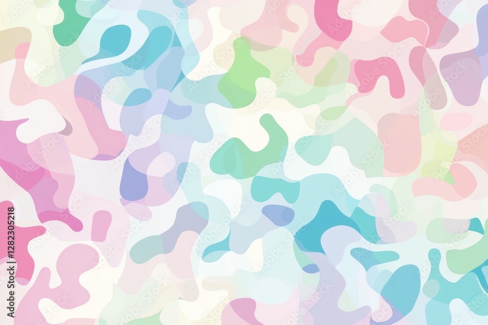 Poster colorful background with soft shapes and gradients, a illustration of an abstract pattern soft paste
