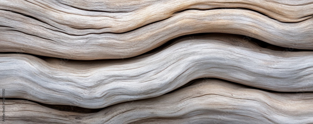 Poster natural wood texture with flowing patterns and soft colors creating a serene atmosphere perfect for 
