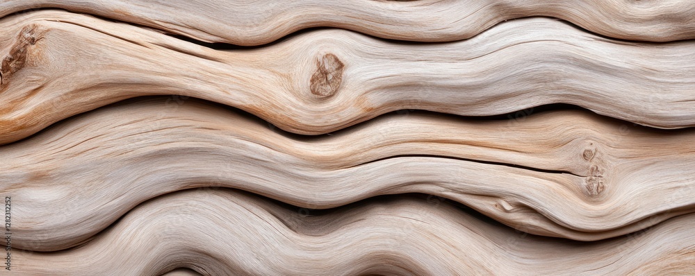 Poster natural wood texture with flowing patterns and soft tones, ideal for backgrounds and design projects