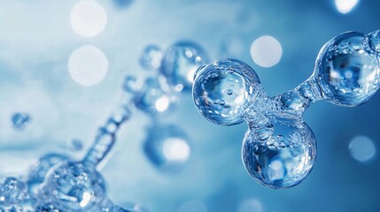 Macro Photography Shows A Molecular Structure Made of Water Droplets