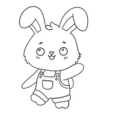 cartoon, illustration, toy, fun, rabbit, art, drawing, Easter festival, Springs, season, easter, flower, art, holiday, spring, design, decoration, celebration, element, cute, outline, vintage, icon