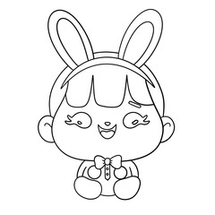 cartoon, illustration, toy, fun, rabbit, art, drawing, Easter festival, Springs, season, easter, flower, art, holiday, spring, design, decoration, celebration, element, cute, outline, vintage, icon