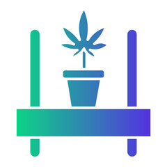 plant pot Gradient icon