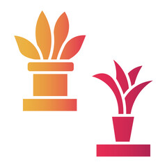 plant pot Gradient icon