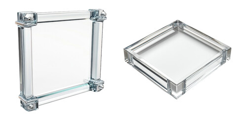 Transparent Glass Boxes with Elegant Design for Display and Storage