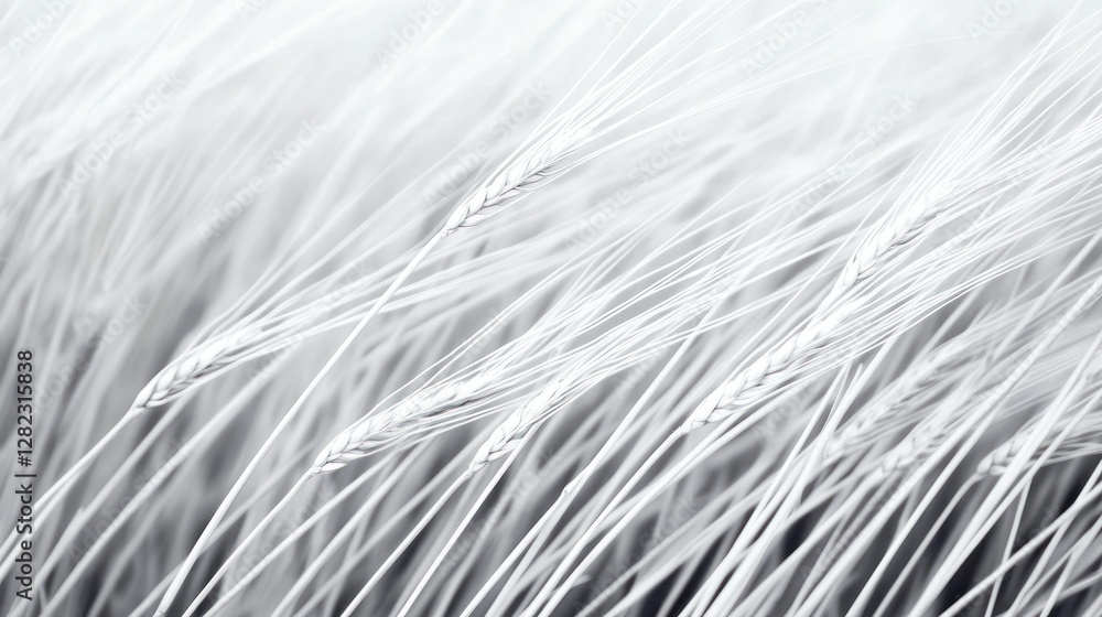 Poster delicate white texture with flowing strands creating a serene atmosphere, ideal for backgrounds and 