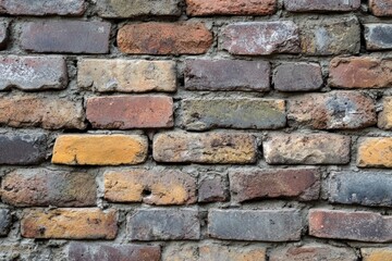 Obraz premium Colorful aged brick wall texture background.