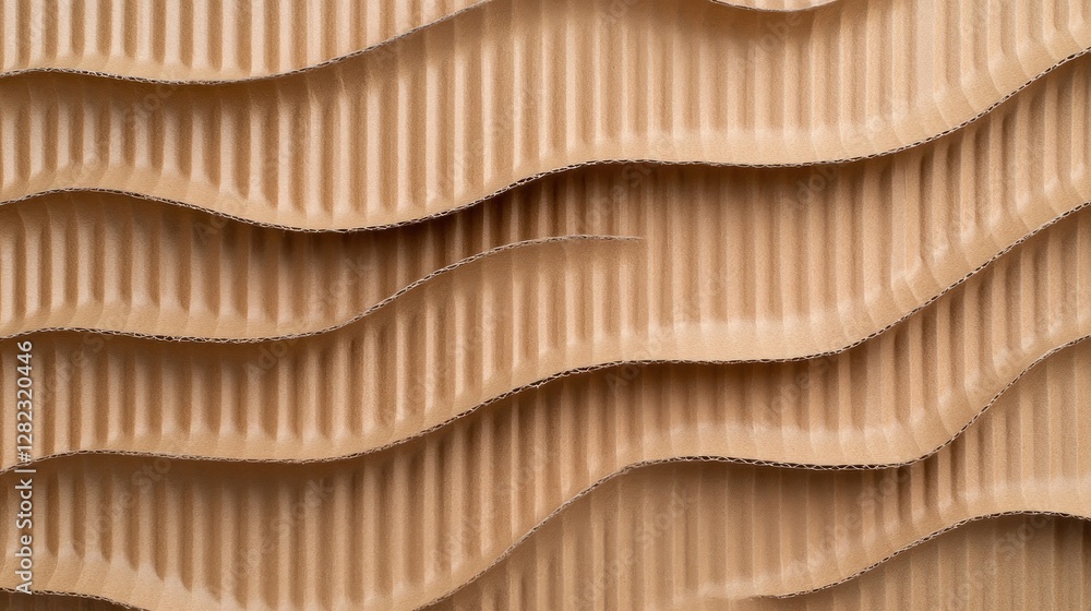 Poster wavy textured background in soft beige tones with ample copy space for design elements and text, ide