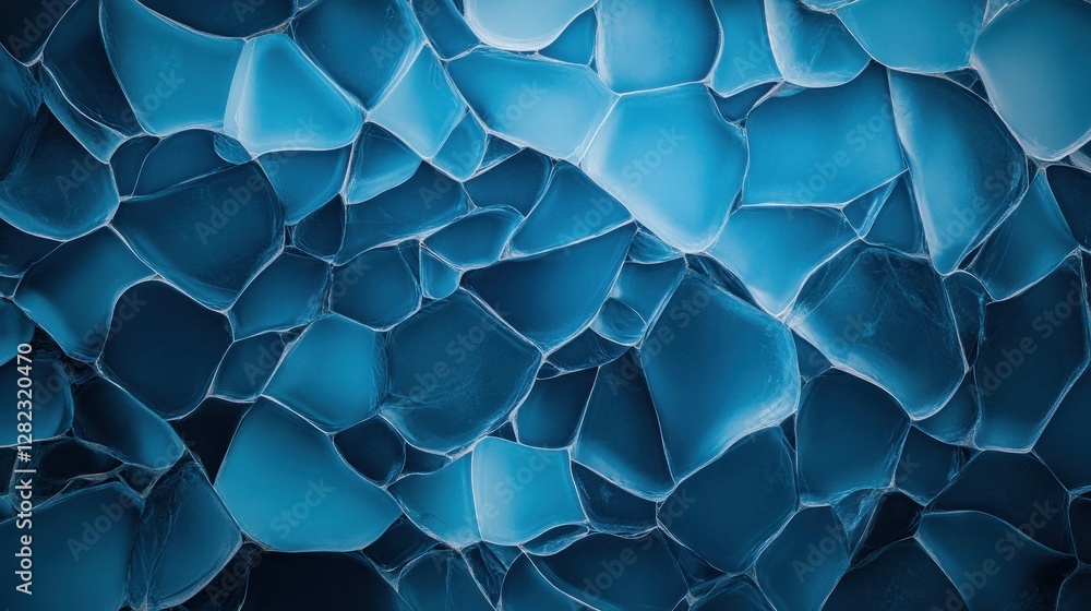 Poster abstract blue texture with irregular shapes and patterns, perfect for backgrounds and design project