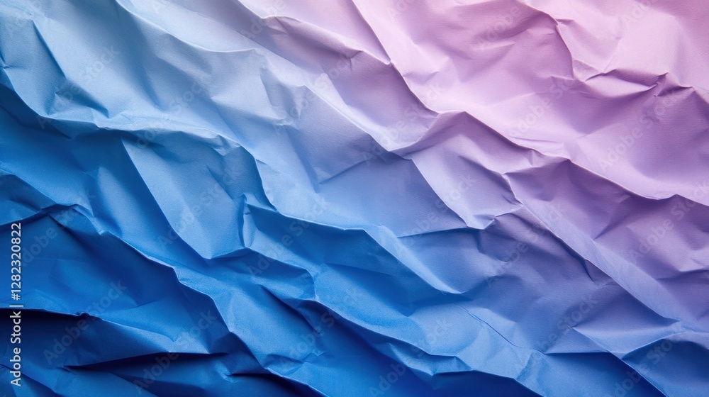Poster colorful crumpled paper texture with soft gradients creating a visually appealing background suitabl