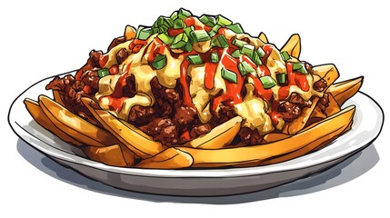 Gather Your Friends: Ultimate Party Nacho Fries with Zesty Cheese and Delicious Taco Toppings