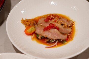 Food is any substance consumed to provide nutritional support for the body. It typically comes from plants, animals, or fungi and contains essential nutrients such as carbohydrates, proteins, fats, vi