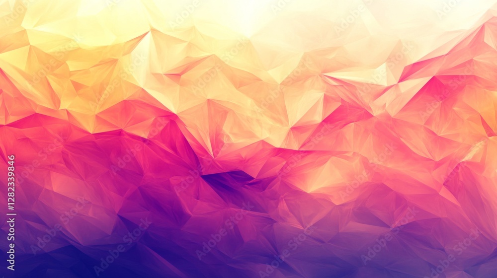 Aufkleber geometrical polygonal abstract background with triangle pattern and decorative colorful design