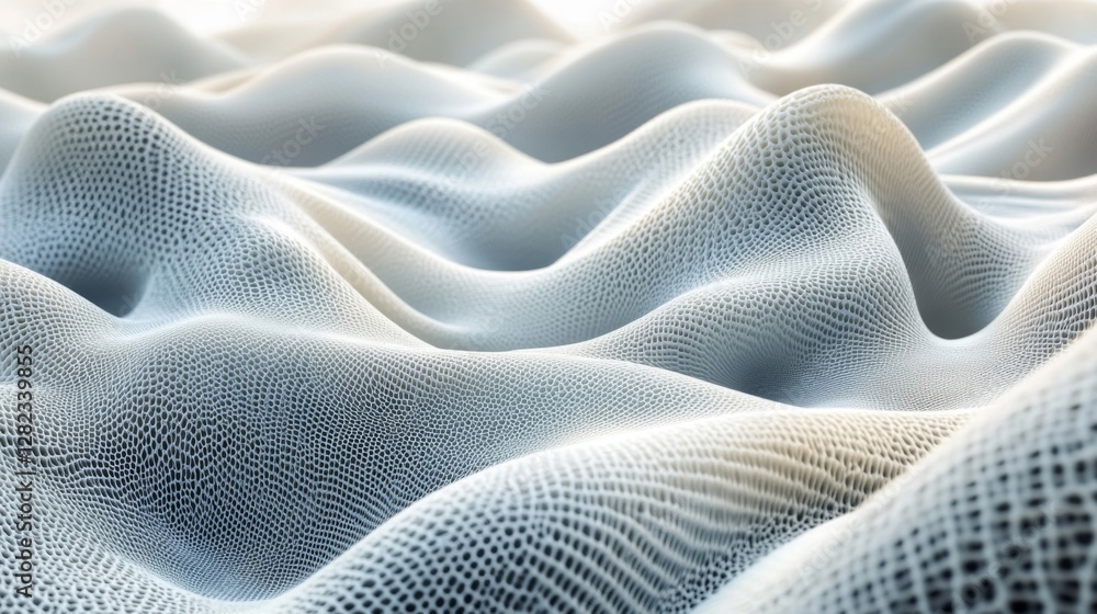 Aufkleber abstract geometric wave pattern with white and gray texture background
