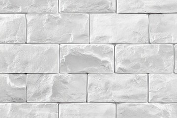 White stone brick wall texture background