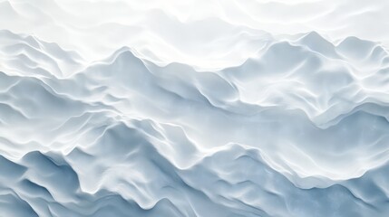 Fototapeta premium Abstract white mountain landscape, aerial view, background texture, design element