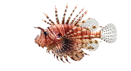 Stunning Red Lionfish Underwater Photo