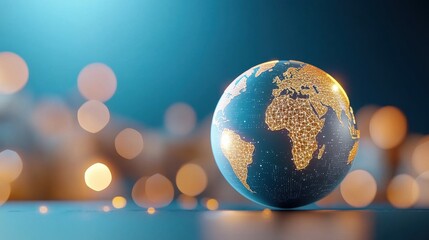 Futuristic Business Technology Globe Concept
