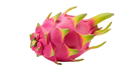 Fresh Pink Dragon Fruit Closeup Studio Shot