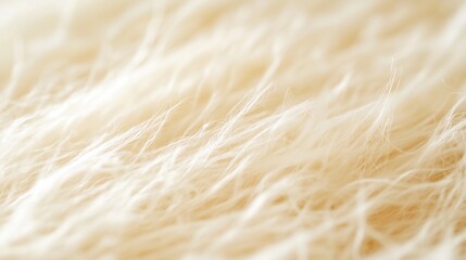 Close-up of intricate felt material showcasing detailed woolen texture and natural fibers in soft cream tones