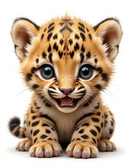 Obraz premium Spotted Elegance: Leopard 