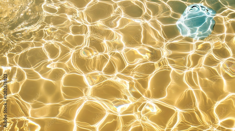 Aufkleber submerged object in illuminated water