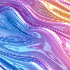 An abstract image showcases a wave or galaxy pattern, predominantly pink and blue, with a smooth gradient, creating a mesmerizing flow The design is symmetrical and lacks text or recog - AI-Generated