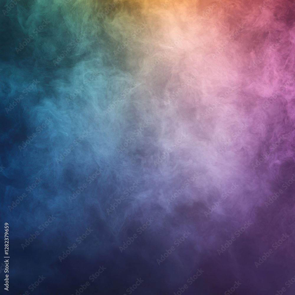 Aufkleber a vibrant, abstract image with a color gradient, blending warm and cool tones smooth, fluid texture 