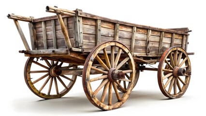 Fototapeta premium Antique Wooden Farm Wagon