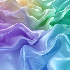 Obraz premium Image shows a vibrant, swirling fabric vortex in shades of blue and purple The colors deepen towards the bottom, gradually lightening as they approach the top edge Viewer seems to be - AI-Generated