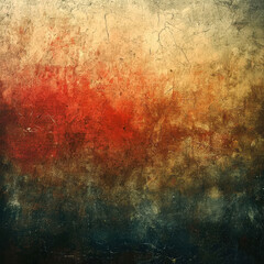 Obraz premium This is an abstract piece of art with vivid, overlapping colors reds, blues, yellows and swirling patterns The texture background suggests depth and a three-dimensional feel No reco - AI-Generated