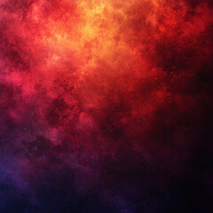 Obraz premium Digital artwork or illustration featuring an abstract composition with vibrant reds, oranges, and blues The colors blend, suggesting movement and energy Texture is grainy in places, r - AI-Generated