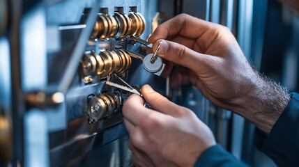 Modern Locksmiths: Securing Bank Vaults with Precision Tools and Biometric Technology